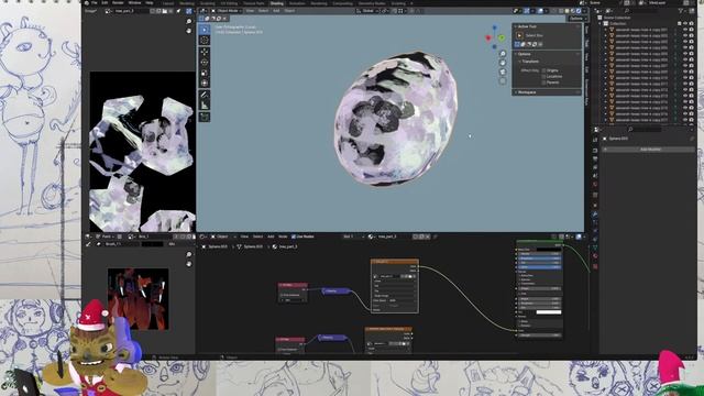 2.5 D Blender / Daily 19_01_24 - #blender #анимация #рисование