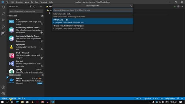 Installing Jupyter Notebook in VS Code смотреть онлайн