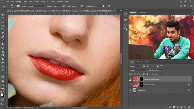 Create Highly Realistic Lipstick in Photoshop смотреть онлайн