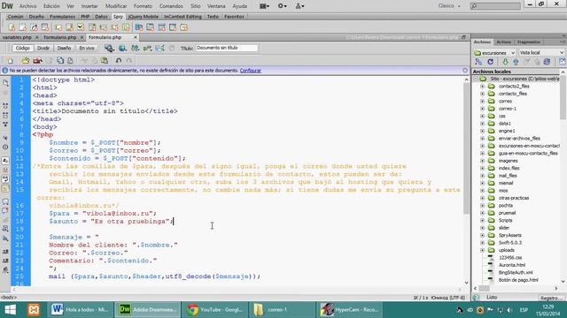 codigos php Formulario de contacto simple смотреть онлайн