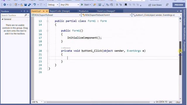 How to export data to an excel spreadsheet using RDLC reports programmatically in C# (Code) смотреть онлайн