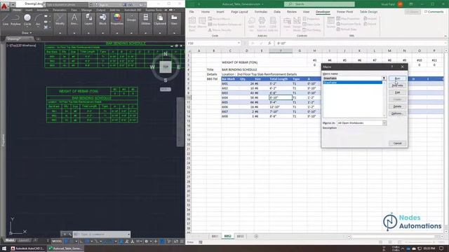 Generate AutoCAD table from Excel using VBA смотреть онлайн