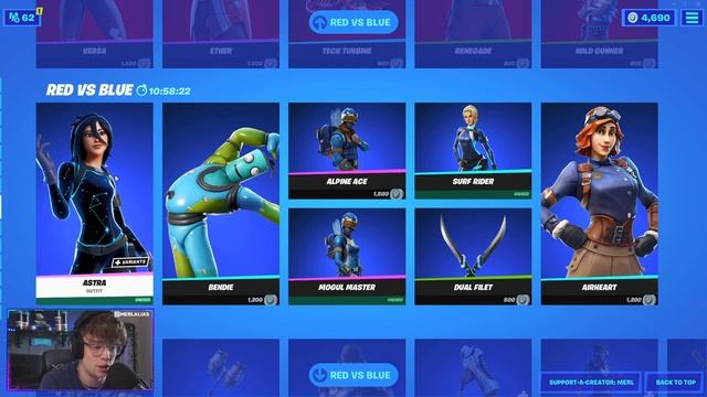 *NEW* RED VS BLUE HUGE ITEM SHOP! Viewers React To Fortnite Item Shop [April 30th, 2021] смотреть онлайн