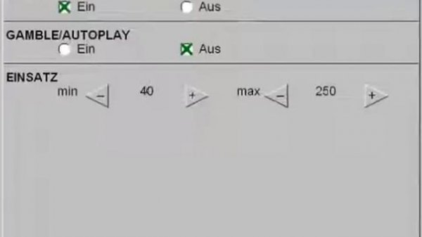 Settings and bookkeeping - NOVOLINE Magic Games II (MagicGames 2) by Novogami