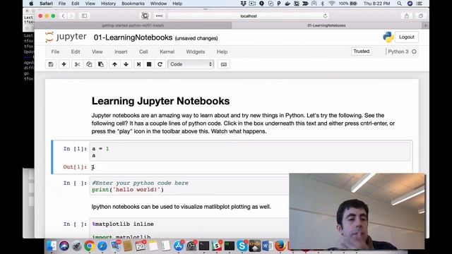 Getting Started Python 4 Jupyter Notebooks смотреть онлайн