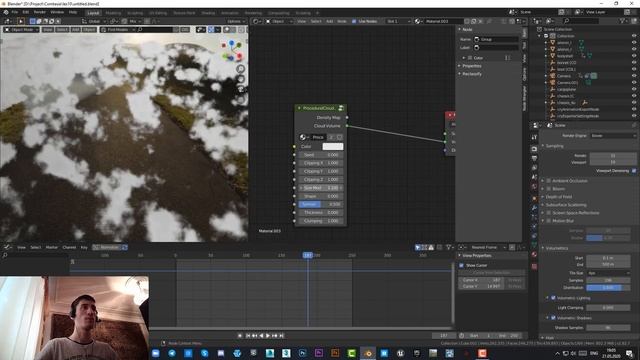 Облака в Blender 2.8+ (EEVEE + CYCLES) / Clouds in Blender 2.8+ смотреть онлайн