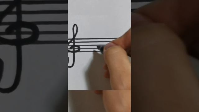Как правильно писать скрипичный ключ🎼🎻 #урокимузыки  Смотрите полное видео