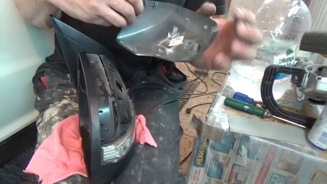 Как разобрать зеркало заднего вида, SsangYong Actyon II. смотреть онлайн