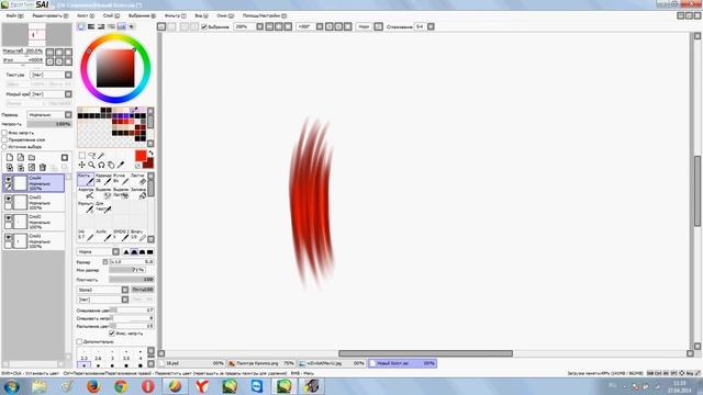 Урок по рисованию волос планшетом в PaintToolSai смотреть онлайн