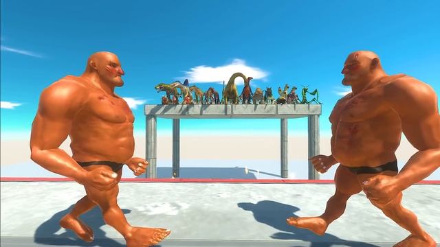 Each Unit Against Itself Over Lava ► Animal Revolt Battle Simulator смотреть онлайн
