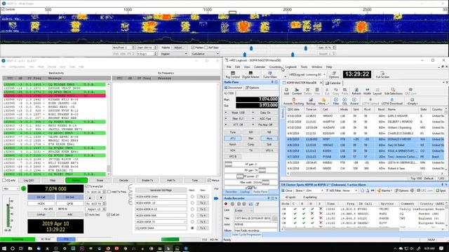 WSJT-X Combined With Ham Radio Deluxe Using CI-V Cable
