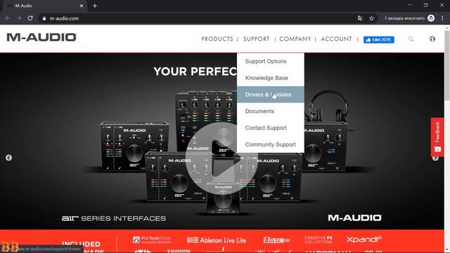Обзор интерфейса M-AUDIO AIR 192 | 4 смотреть онлайн