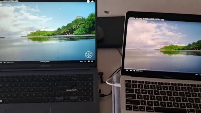 Macbook Air m1 vs Asus Vivobook | Display and Sound Test смотреть онлайн