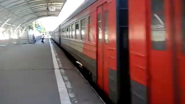 Электропоезд ЭР2Р-7080 станция Обнинское 31.05.2016 смотреть онлайн