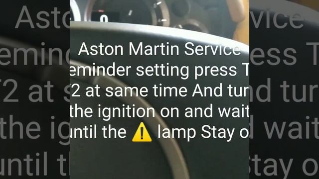 Aston Martin service reminder riset смотреть онлайн