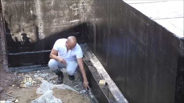 Замыкающая гидроизоляции фундамента. Стен цокольного этажа от грунтовых вод смотреть онлайн