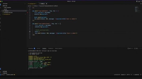 REST API NODE + EXPRESS JS