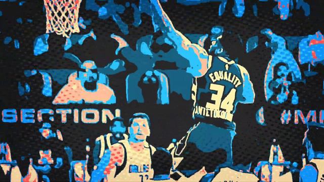 [Pop art style] Giannis dunks it home against the Mavs in the Bubble смотреть онлайн