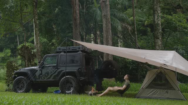 Отдых под проливным тропическим ДОЖДЕМ!  ASMR 2K