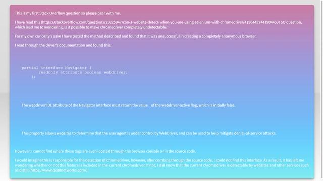How to make chromedriver undetectable смотреть онлайн