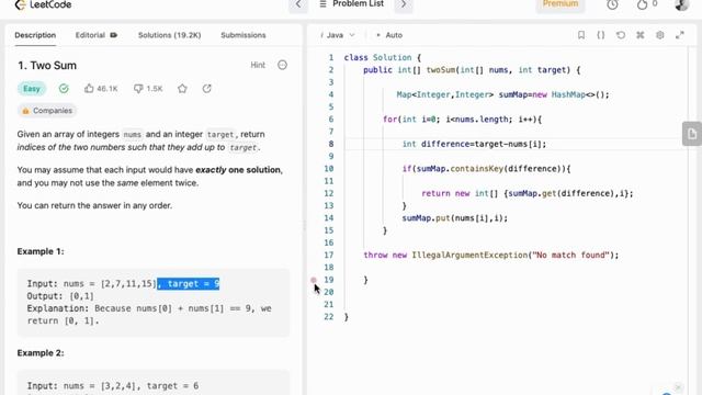 Two Sum | LeetCode - 1 | Java смотреть онлайн