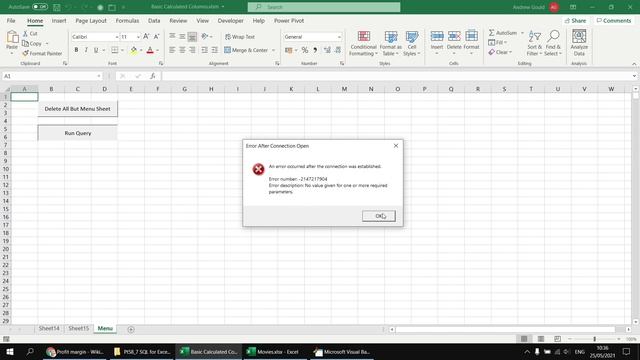 Excel VBA Introduction Part 58.7 - SQL for Excel Files - Basic Calculated Columns смотреть онлайн