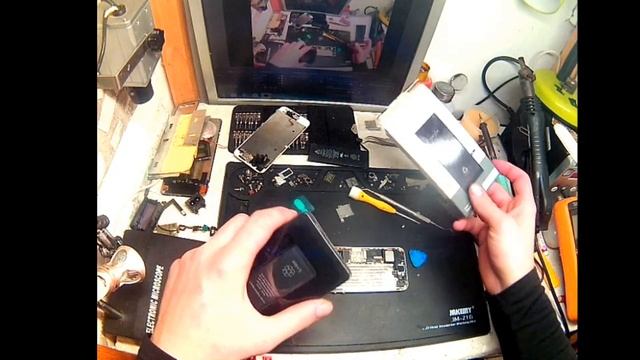 Как заменить аккумулятор Iphone 5s/Как разобрать Iphone 5s смотреть онлайн