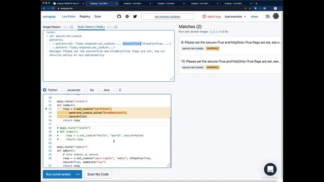 Semgrep presentation by r2c at Bay Area OWASP Meetup смотреть онлайн