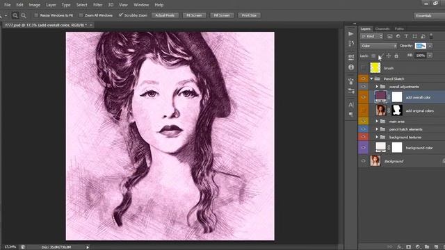 Photoshop Tutorial | Pencil Sketch Photoshop Effect in few clicks смотреть онлайн