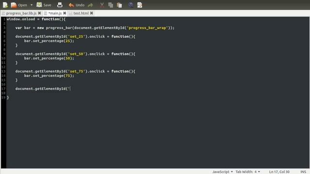 JavaScript Tutorial: Simple Progress Bar [part 03] смотреть онлайн