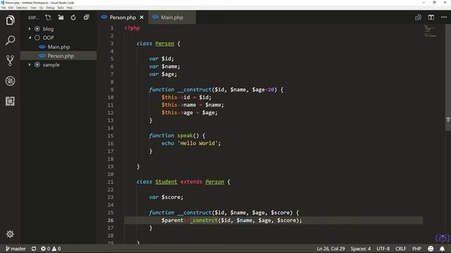 PHP Tutorial | Inheritance #11 смотреть онлайн
