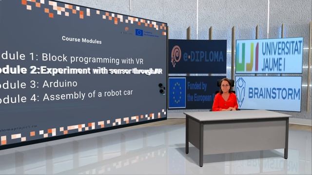e-DIPLOMA project: Block Programming Course through VR and AR simulation смотреть онлайн