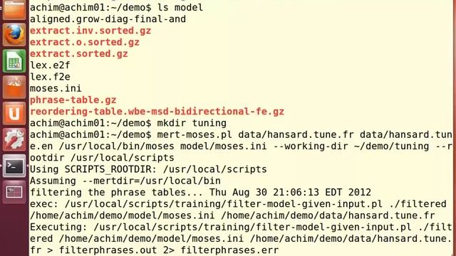 Training a Moses MT System - Training Demo смотреть онлайн