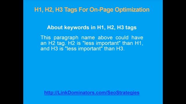 H1 Tags - What NOT To Forget When Optimizing Your Content On-Page | H Tags For On-Page Optimization смотреть онлайн