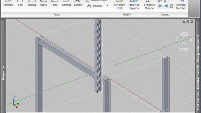 8 AutoCAD Plant 3D Getting Started Video Structure смотреть онлайн