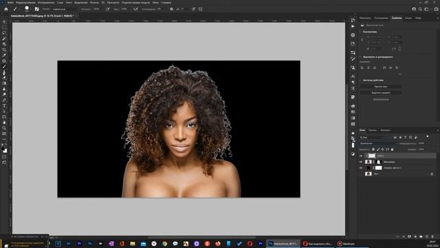 Как выделить волосы с помощью яркостной маски в фотошоп смотреть онлайн