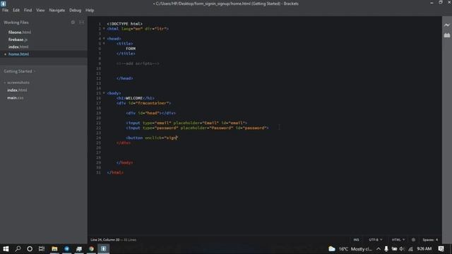 Email Password signup and sign-in || Firebase Authentication || Connecting firebase to App || 002 смотреть онлайн