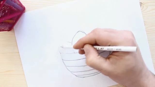 How To Draw An Easter Basket | Basket Sketch | Happyeasterday.net смотреть онлайн