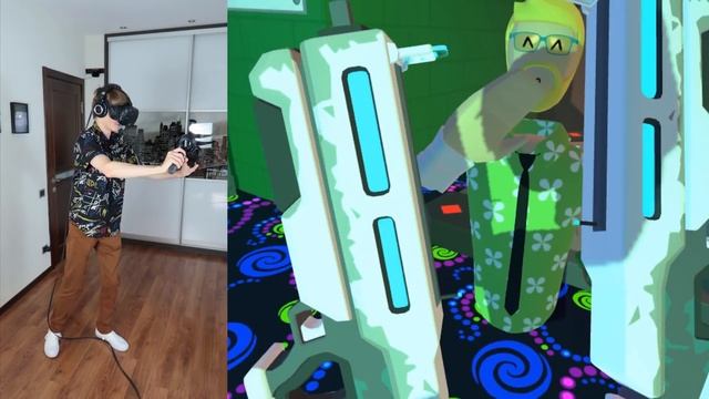 ВМЕСТЕ ПРОТИВ АРМИИ РОБОТОВ В VR | Rec Room VR смотреть онлайн