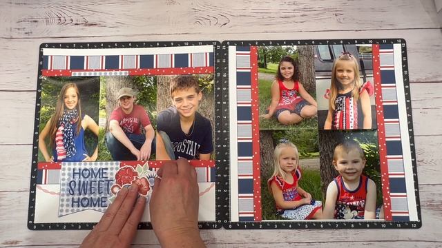 Try This Stamping Technique | 4th of July Scrapbook Layout Idea | Fireworks смотреть онлайн