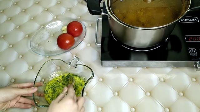 Как приготовить ароматную вкусную МОЛОДУЮ КАРТОШКУ в сливочном соусе из зелени и чеснока