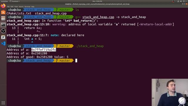 C++ Crash Course (v2): Stack and Heap Memory смотреть онлайн