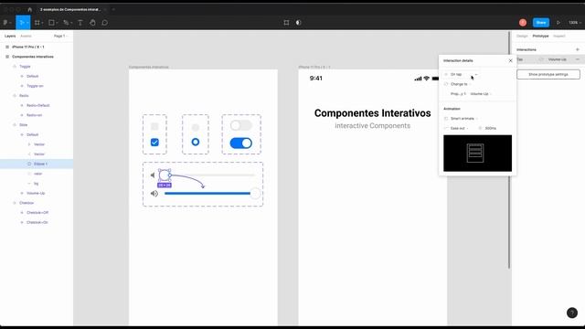 4 Exemplos de Componentes interativos no Figma смотреть онлайн