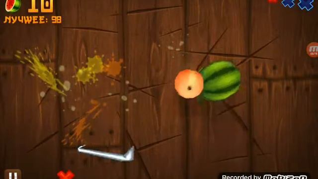 Я прохожу игру называется Fuit Ninja смотреть онлайн