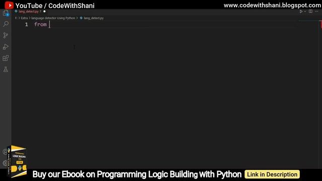 How To Make Language Detector Using Python in Hindi | Language Detection | By CodeWithShani смотреть онлайн