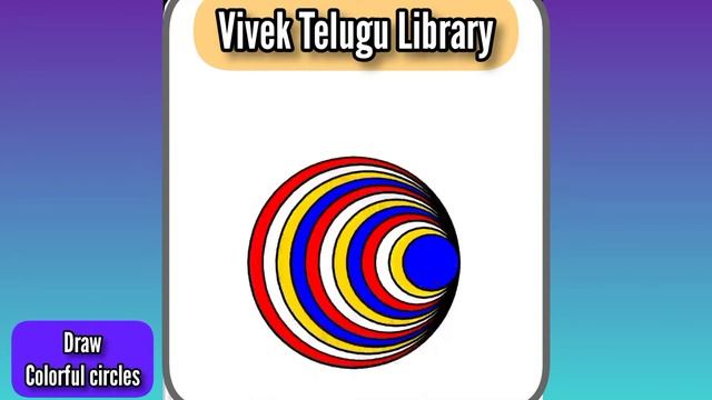 Target || Colorful circles || Cone || Turtle Desgin || Python || Vivek Telugu Library смотреть онлайн