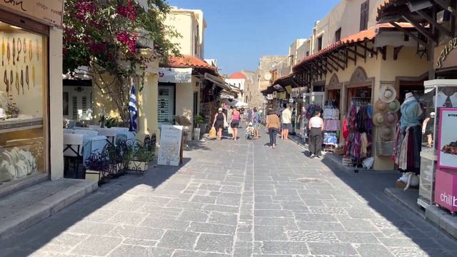 RHODOS, 2023, WALKING AROUND RHODES, STREET OF RHODOS, 4K CITY WALK #rodos #rhodes #rhodos #travel смотреть онлайн