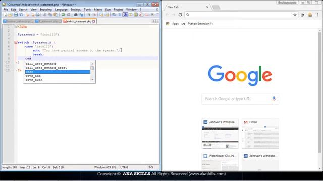 26 PHP Tutorial SWITCH Statement in PHP смотреть онлайн