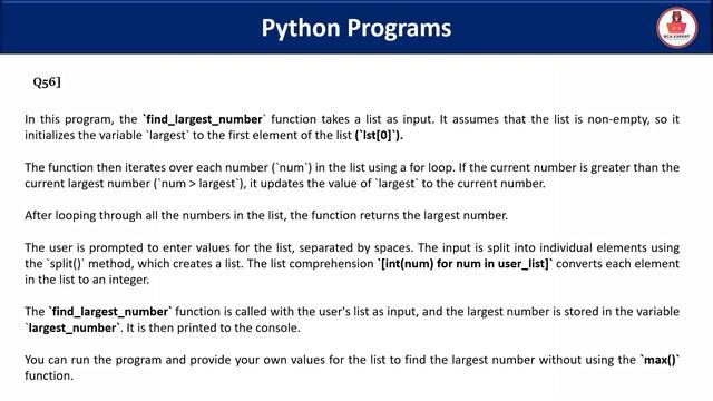 python Lab programs | Python Programs (MSC. Cs 2nd Sem Python Lab Programs') смотреть онлайн