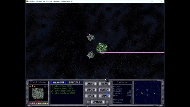 Master of Orion 2, one ship versus antarian battle, capturing starbase смотреть онлайн